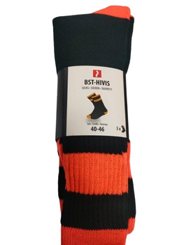 Skarpetki BST-HIVIS czarny + pomarańczowy Długie Skarpety r. 40-46 Reis