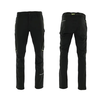 Spodnie Robocze Sara LIGHTFLEX 4-Way Stretch Czarny + Żółty odblask r.56-XL