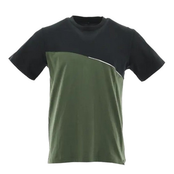 Koszulka robocza Sara Comfort Plus T-shirt 100% bawełna Oliwkowy Czarny L