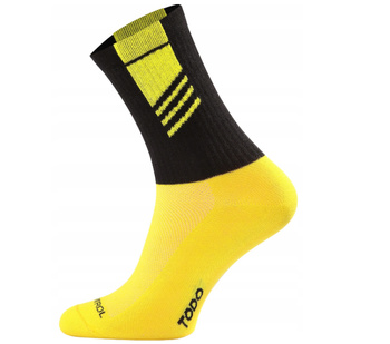 Termoaktywne Skarpetki Wytrzymałe Air Control czarno-żółte r. 43-46 TODO