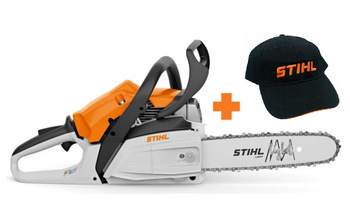 Pilarka spalinowa STIHL MS 162 do cięcia drewna opałowego i pielęgnacji ogrodu + Czapka golfowa