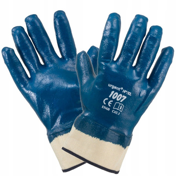Rękawice olejoodporne, mocne z mankietem XL