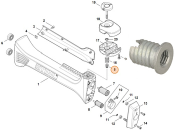 Wkład gwintowany obudowy AV kos Stihl FS 360 FS 410 FS 460