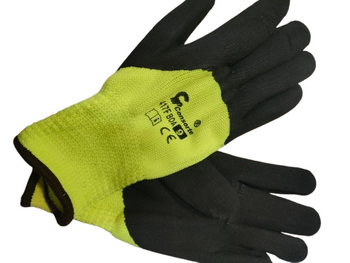 Rękawice Robocze Ochronne Powlekane lateksem Ze ściągaczem Consorte r. 9-L