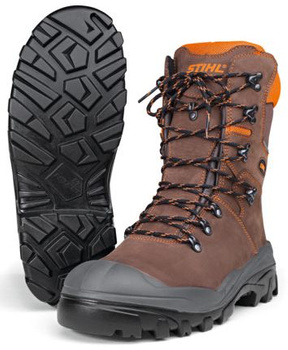 Buty skórzane STIHL DYNAMIC S3 obuwie ochronne do pracy pilarką łańcuchową rozmiar 47