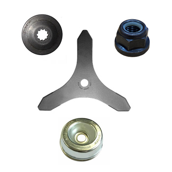 Tarcza Tnąca Trójząb zestaw do kos mechanicznych z Tarczą talerzową Podkładką dociskową i Nakrętką samozabezpieczającą