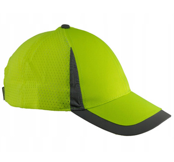 Ostrzegawcza Czapka z daszkiem siatka uniwersalna regulacja na rzep Urgent