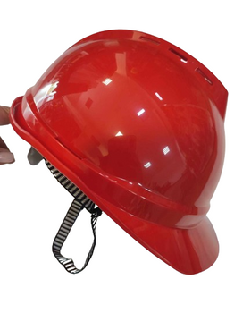 Kask Ochronny Regulowany dla budowlańców drwali Viking Consorte Czerwony