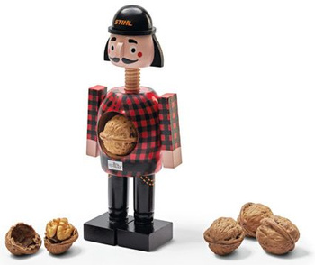 Dziadek do orzechów Stihl figurka drwala