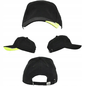 Czapka z daszkiem Sara Comfort Plus funkcjonalna uniwersalny rozm. czarna