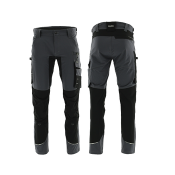 Spodnie Robocze Motionflex Sara 4-KIERUNKOWY STRETCH szaro-czarne r. 64-3XL