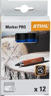 Kreda do znakowania drewna Stihl Marker PRO czarna 12 szt.