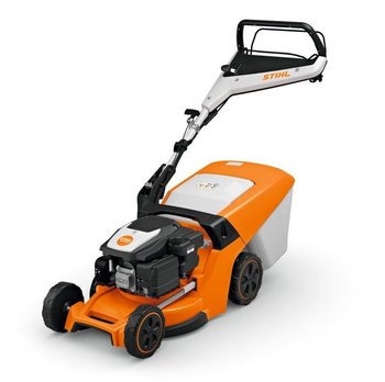 Kosiarka spalinowa Stihl RM 443 V zwrotna z płynnym napędem kół Vario do średnich i nieregularnych ogrodów