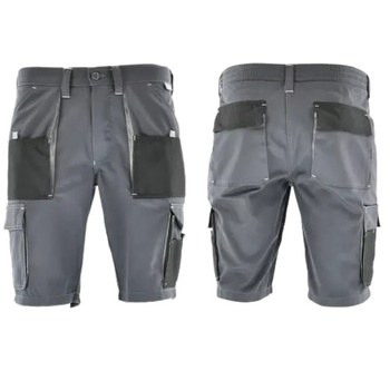 Spodenki robocze z kieszeniami ROCKY Spodnie krótkie szary+czarny SARA r.XL