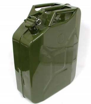 Kanister na Paliwo Benzynę Ropę 20L Metalowy Zielony A1037 Stanmot