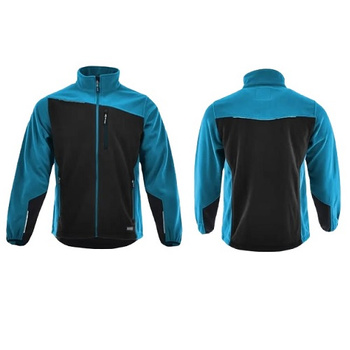 Polar Roboczy SARA Comfort Plus Petrol + Czarny Ciepła Bluza polarowa r. XL