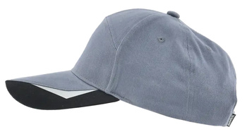 Czapka z daszkiem Sara Comfort Plus Letnia Szary+Czarny rozmiar uniwersalny