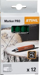 Kreda do znakowania drewna Stihl Marker PRO zielona 12 szt.