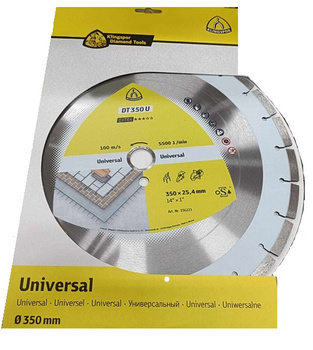 Tarcza Diamentowa cięcie betonu mat budowlanych 350x25,4mm DT350U Klingspor