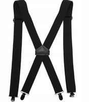 Szelki elastyczne do spodni roboczych czarne metalowe klamry BRACES Reis