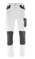 Spodnie Robocze do pasa Actiflex Białe Ochronne z Kieszeniami Sara r.62-2XL