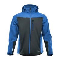 Kurtka Sara ComfortPlus Softshell wiatroodporna regulowana szaroniebieska M