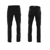 Spodnie Robocze Sara LIGHTFLEX 4-Way Stretch Czarne + Żółty odblask r. 50-M