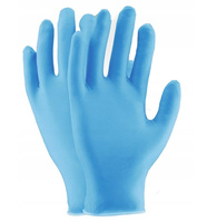 Rękawiczki ochronne nitrylowe bezpudrowe 100szt Ogrifox OX-NIT-PF r. 7-S