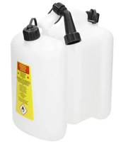 Kanister do Paliwa i Oleju Dwukomorowy Pojemnik z lejkiem 6L + 3L Tecomec