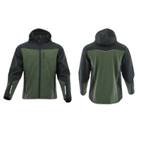 Wiatroodporna Kurtka Softshell Sara ComfortPlus regulowana oliwka+czarny S