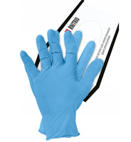 Rękawice nitrylowe jednorazowe higieniczne i wytrzymałe Reis NITRIO r. XL