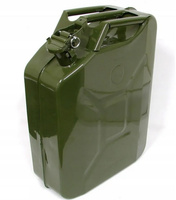 Kanister na Paliwo Benzynę Ropę 20L Metalowy Zielony A1037 Stanmot