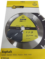Tarcza diamentowa segmentowa do cięcia asfaltu 350x25,4mm Klingspor