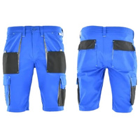 Spodenki krótkie robocze z kieszeniami ROCKY niebieski+czarny SARA r. 3XL