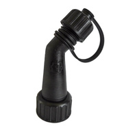 Lejek do kanistrów Tecomec czarny do bezpiecznego wlewania paliwa