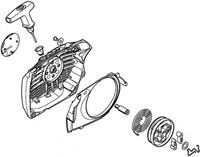Rozrusznik kompletny pilarek Stihl MS 661