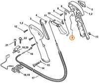 Sprężyna zestykowa rękojeści Stihl FS 80 FS 120 FS 250 FS 300 FS 350 FS 420 FS 450