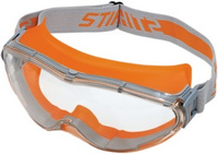 Okulary ochronne Stihl Ultrasonic zapewniające pełne pole widzenia bezbarwne