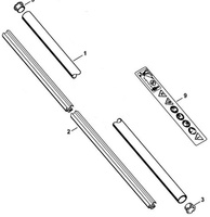 Wysięgnik Ø 25,4 mm x 1,5 m Stihl FS 80 FS 85 FS 89 FS 90 FS 91 FS 100 FS 111