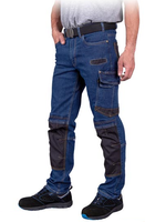 Długie Spodnie Robocze do pasa Reis Elastyczne Ochronne z Jeansu r. 60-2XL