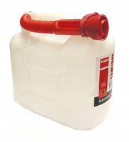 Kanister przezroczysty do paliwa 5L, biały NEVADA